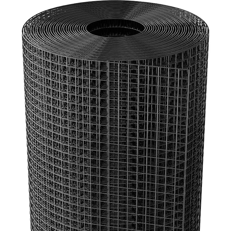 Coated Black Hardware Cloth 1/2 inch 48 x 50 ft 19 Gauge, Rust and Corrosion Resistant