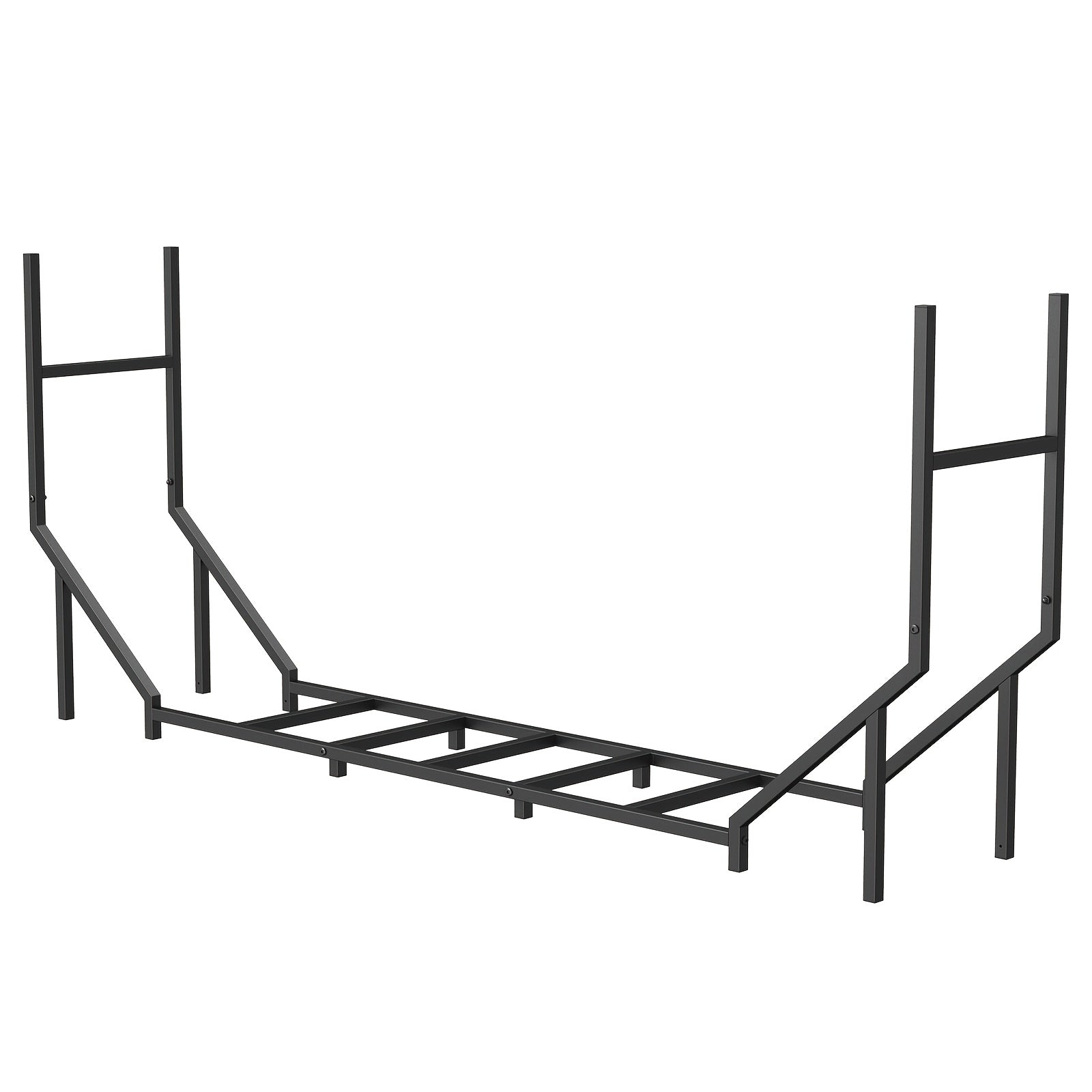 6FT Firewood Rack Holder, Adjustable Heavy Duty Fire Log Stacker Stand For Fireplace