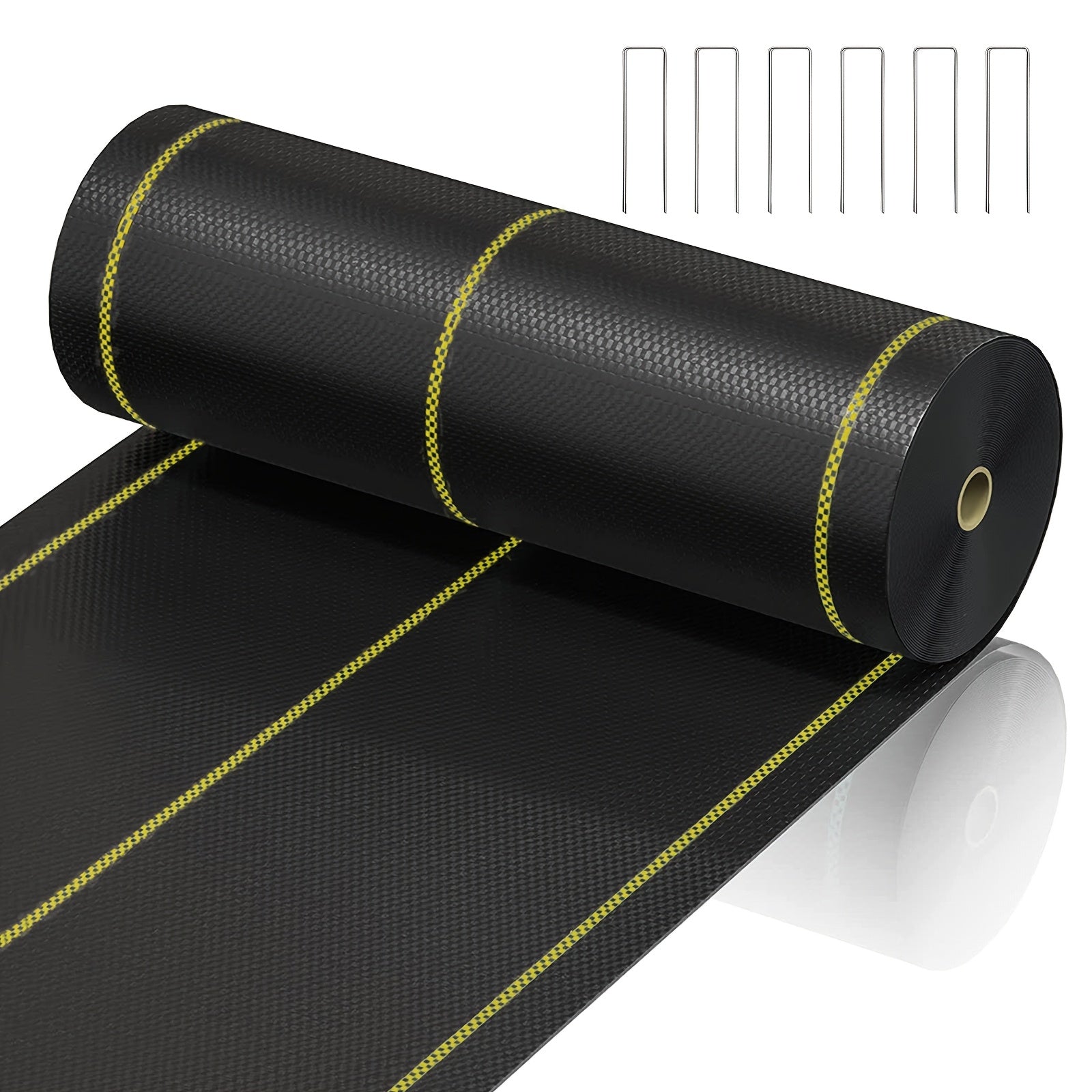 Premium Black Weed Barrier Landscape Fabric - Heavy Duty Woven Ground Cloth