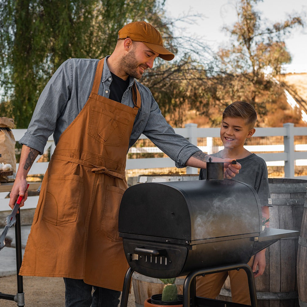 17.5" Charcoal Barrel Grill with Side Shelf, Perfect for Outdoor Cooking & Grilling, BBQs, Camping, Patio, Garden, Backyard, Tailgating, Black