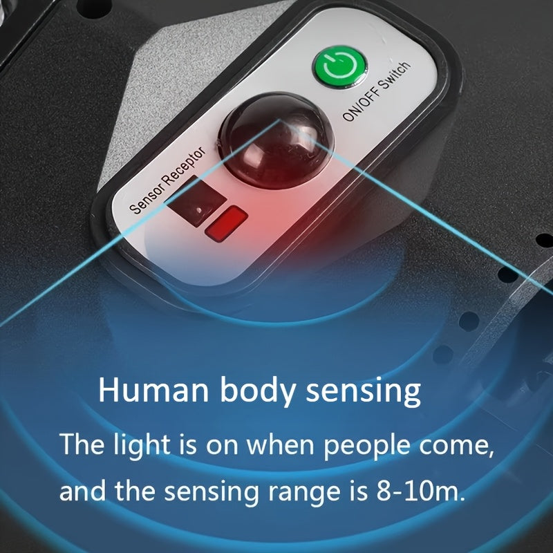 1pc Solar Street Light 6500K 200LED/504 LED Solar Parking Street Light (Dusk To Dawn) With Foldable Bracket Solar Flood Light (Wide Angle Motion Sensor And Remote Control) For Commercial Area Lighting Yard