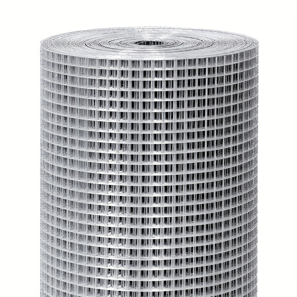 1/2 Inch  4ft x 100ft   Galvanized Welded Cage Wire Mesh Roll Supports Poultry Netting Cage Fence