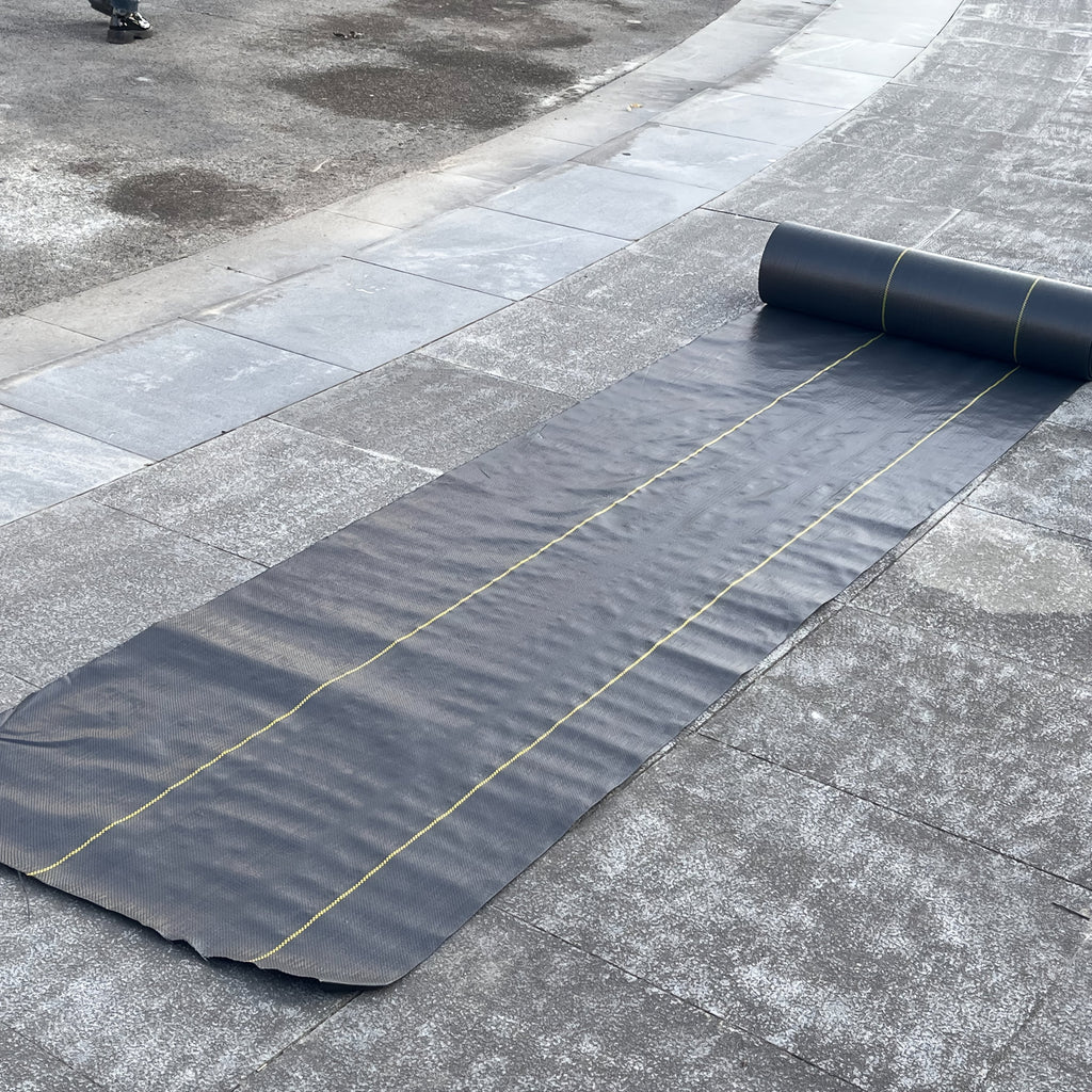 Premium Black Weed Barrier Landscape Fabric - Heavy Duty Woven Ground Cloth