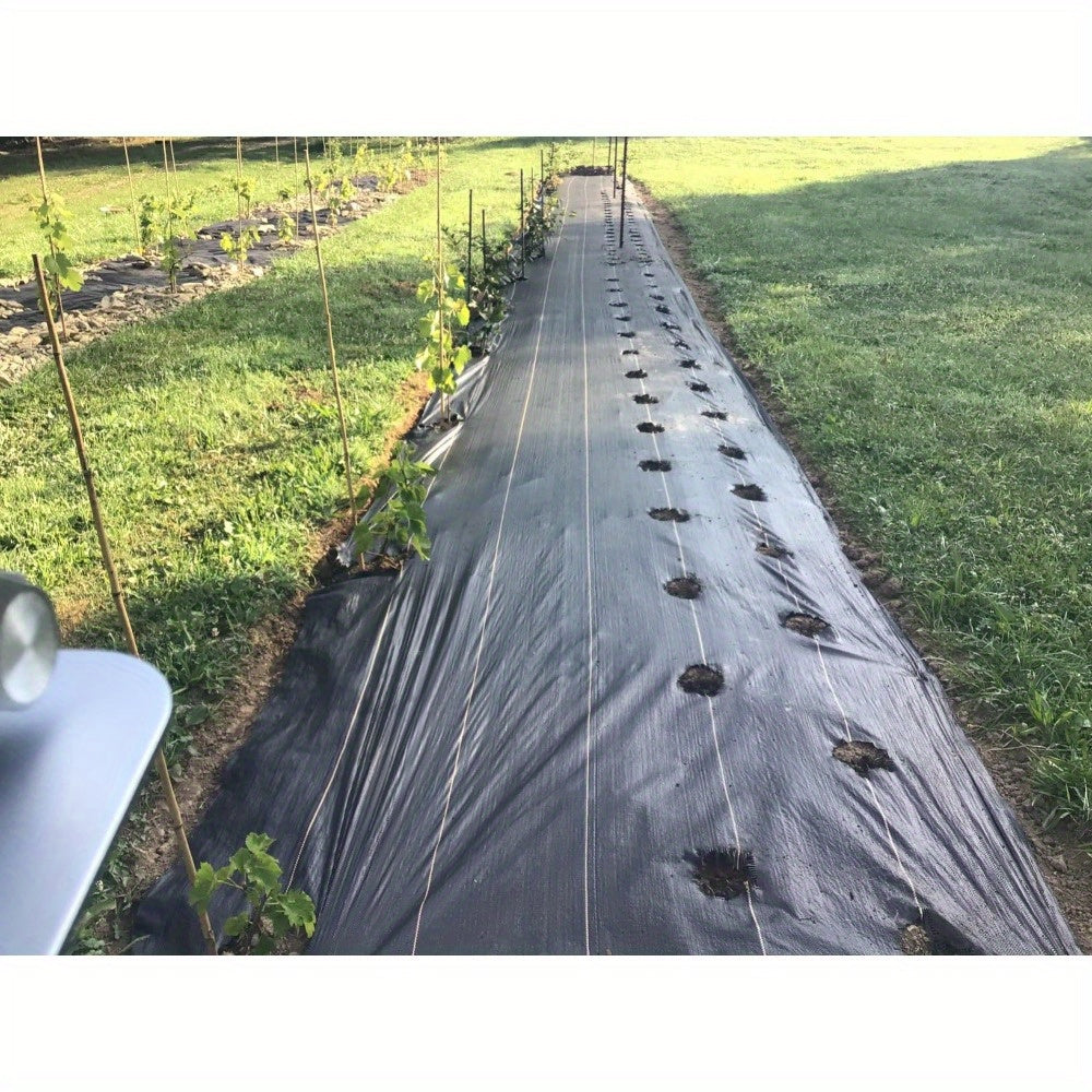 Premium Black Weed Barrier Landscape Fabric - Heavy Duty Woven Ground Cloth