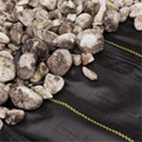 Premium Black Weed Barrier Landscape Fabric - Heavy Duty Woven Ground Cloth