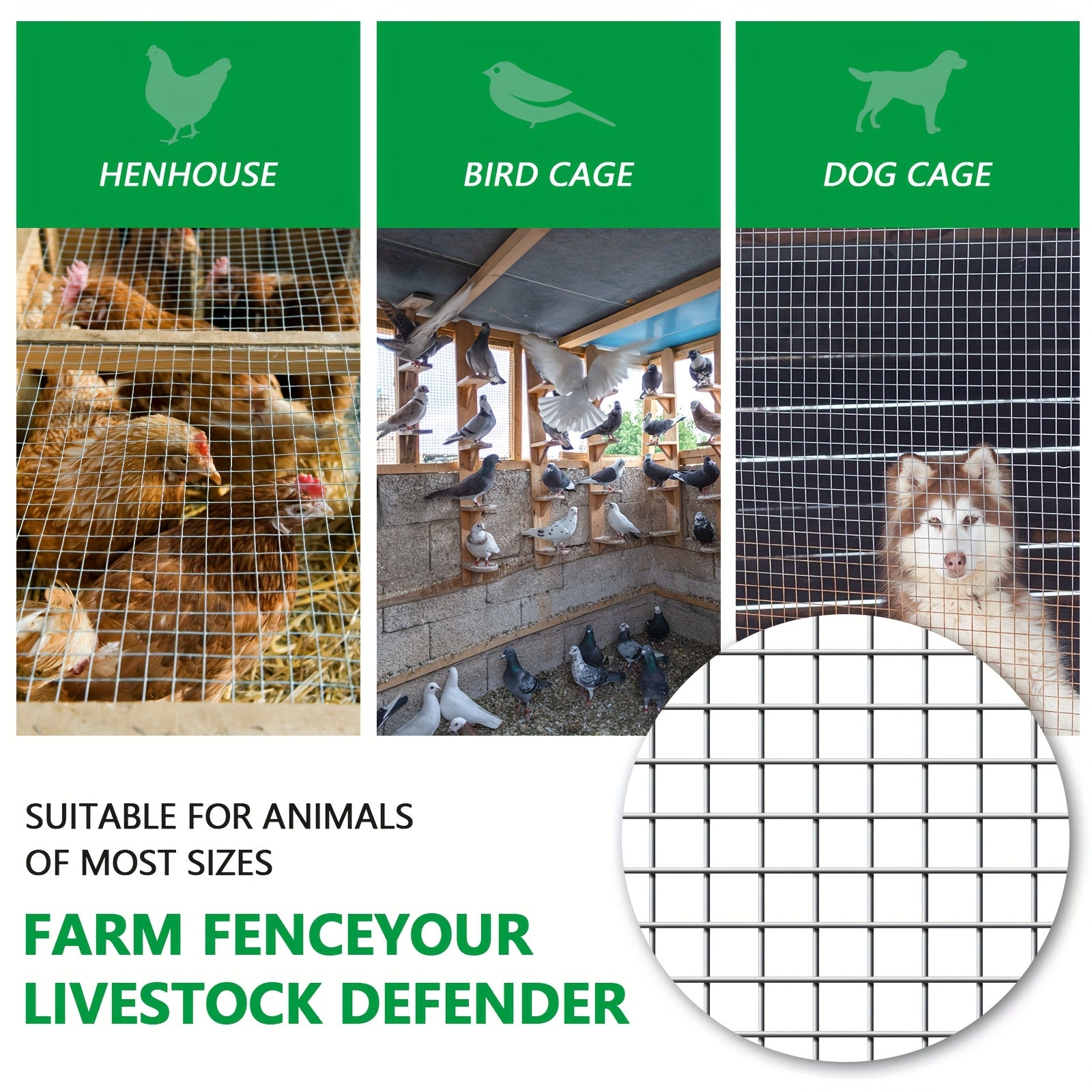 1/2 Inch  4ft x 100ft   Galvanized Welded Cage Wire Mesh Roll Supports Poultry Netting Cage Fence