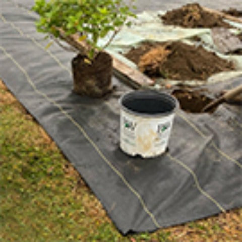 Premium Black Weed Barrier Landscape Fabric - Heavy Duty Woven Ground Cloth