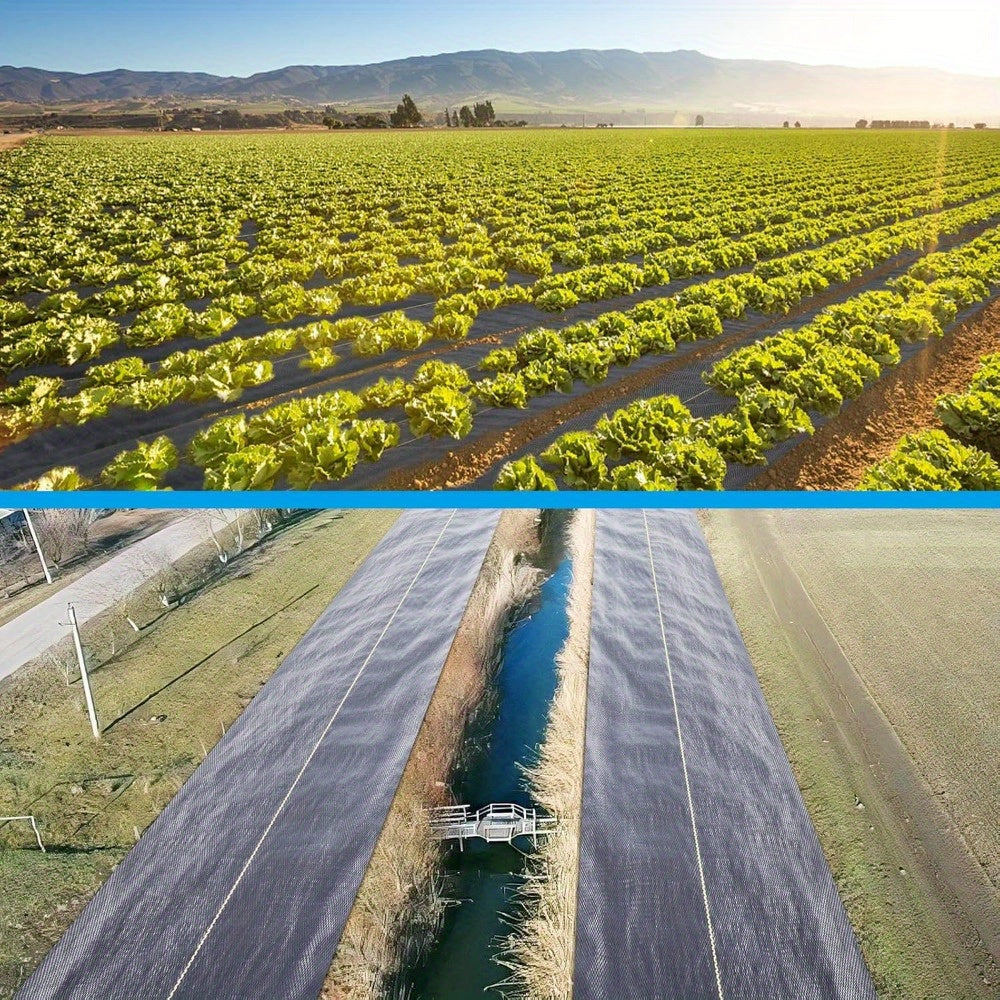 Premium Black Weed Barrier Landscape Fabric - Heavy Duty Woven Ground Cloth